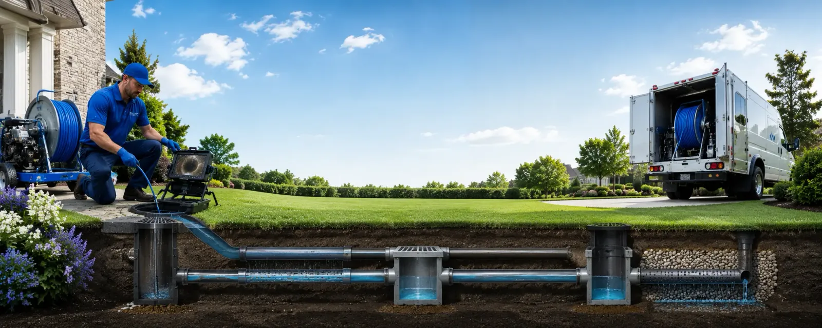 Outdoor drain cleaning information for Sharpsburg, NC